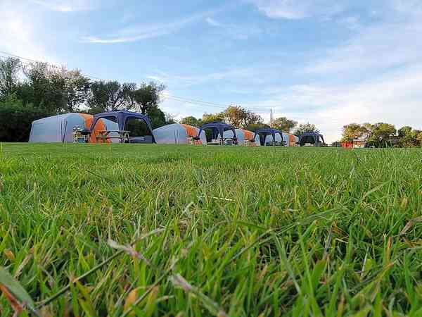 Fully-serviced grass pitch