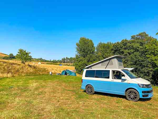 Unpowered grass tent or campervan site