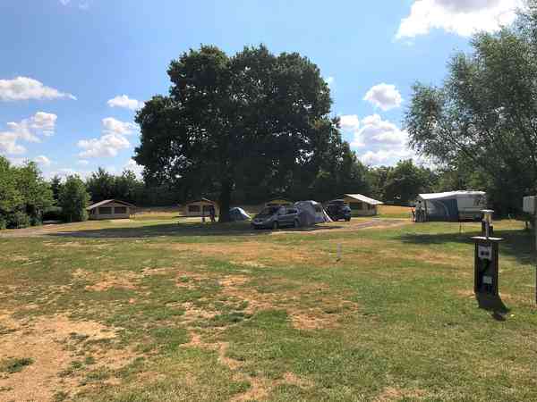Grass area for tents Grass area for tents