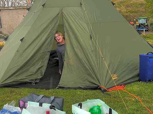 Ruff Camping non-electric grass tent or motorhome pitch (sea view)
