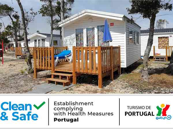 Caravan with deck area Caravan with deck area