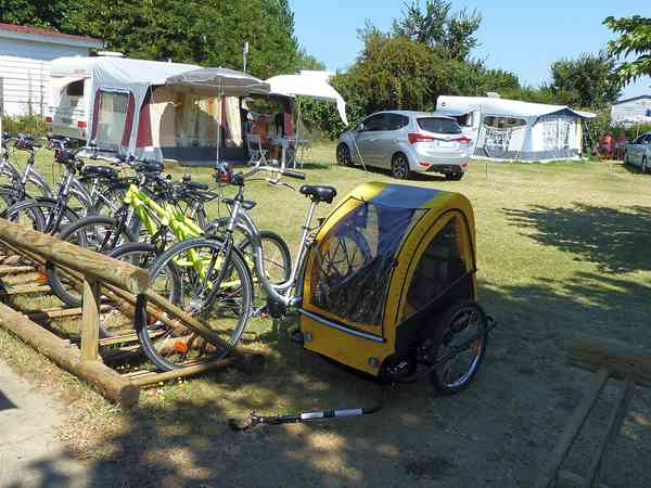 Electric optional hardstanding and grass pitch