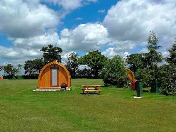 Cosy 1 bedroom camping pod (family)
