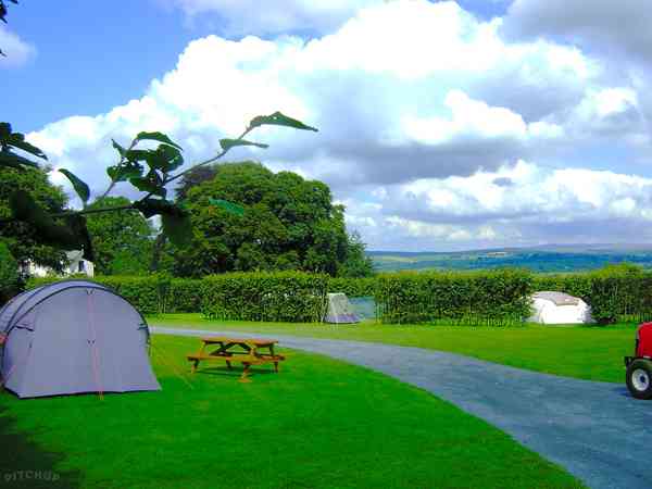 View of the grass touring pitches View of the grass touring pitches