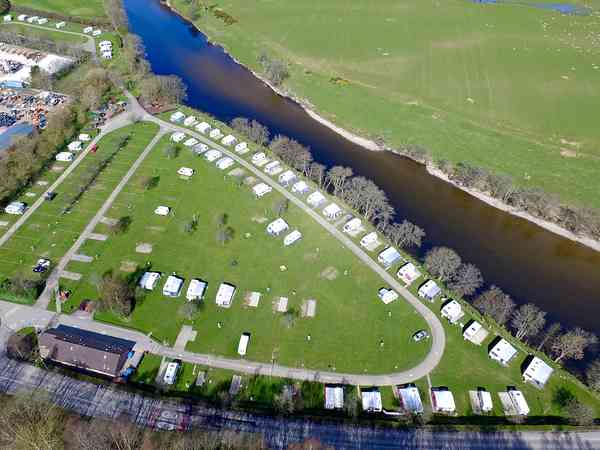 Overview of the whole site: river and golf course part Overview of the whole site: river and golf course part