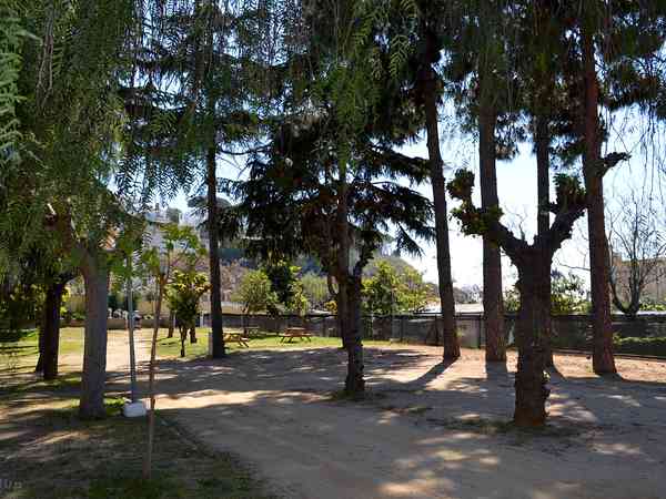 Plass for campingvogn , med muligheter for strøm