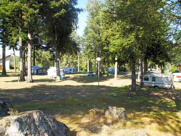 Emplacement sur herbe avec électricité