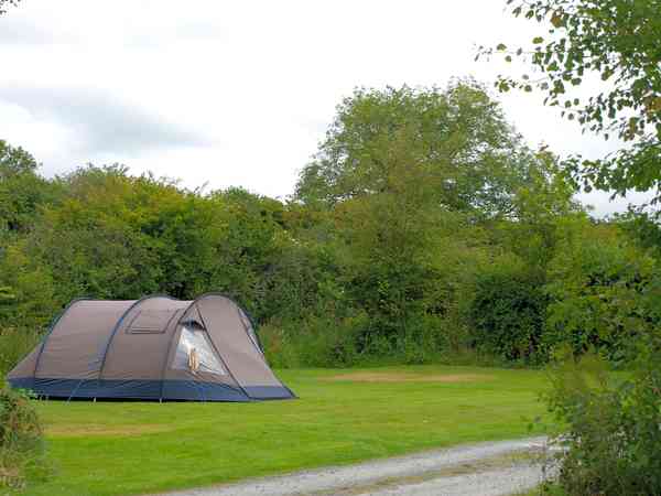 Silver non-electric grass tent or trailer tent pitch (large)