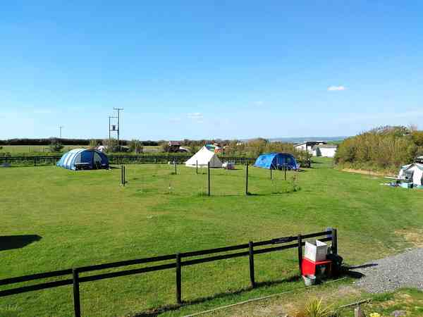 Non-electric grass tent, trailer tent or campervan pitch