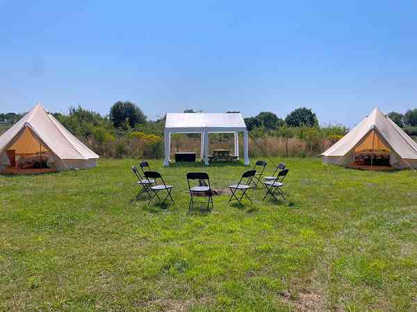 Pitch one bell tent