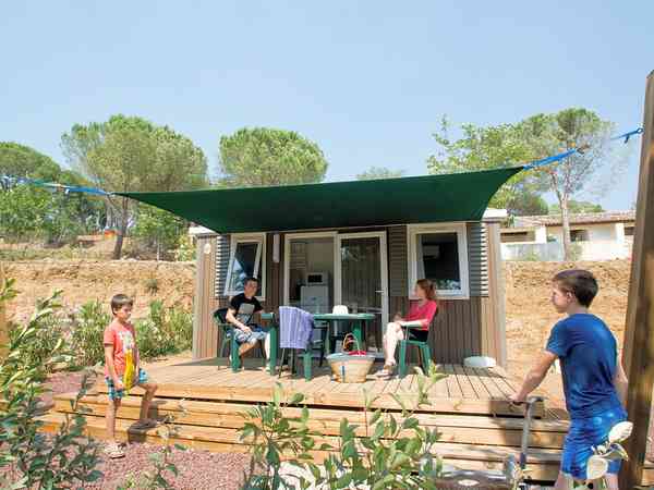 Mobil-home 1 chambre (terrasse couverte, 3 personnes)