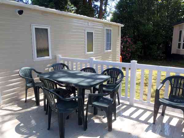 Decking and outside seating on 3 bedroom Torino Decking and outside seating on 3 bedroom Torino