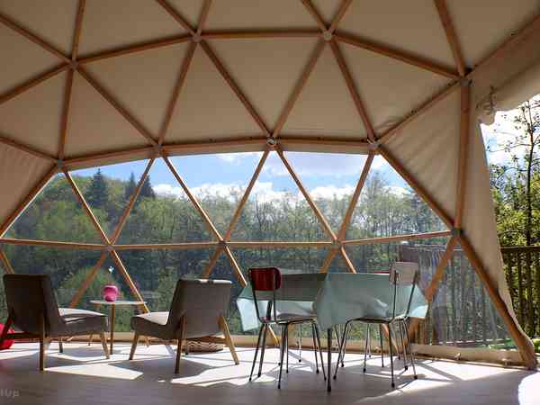 Geodätisches kuppelzelt Lodge