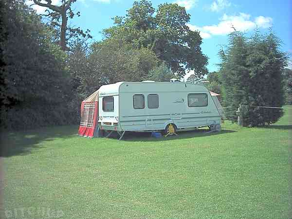 Touring pitch with electric hook-up Touring pitch with electric hook-up