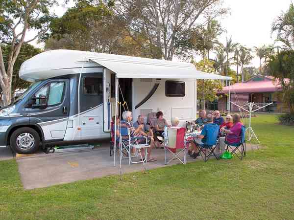 Fully-serviced hardstanding touring pitch