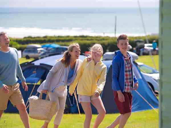 Non-electric grass tent or campervan pitch