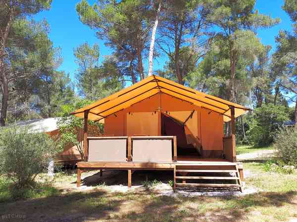 Safari tent sleeping five Safari tent sleeping five