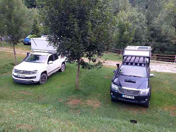 Non-electric grass touring pitch