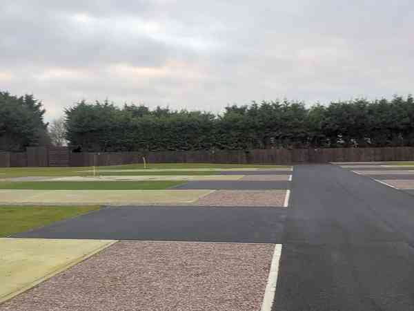Fully-serviced hardstanding touring pitch
