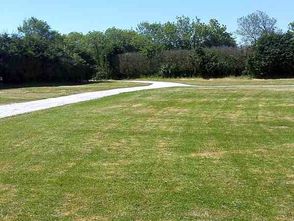 Unpowered grass tent site
