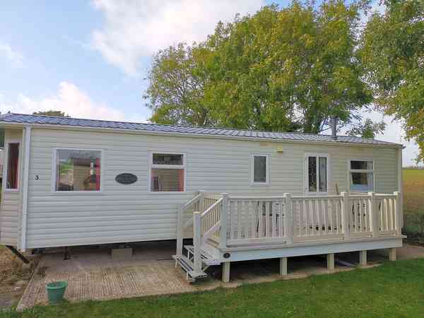 Private decking outside all the static caravans Private decking outside all the static caravans