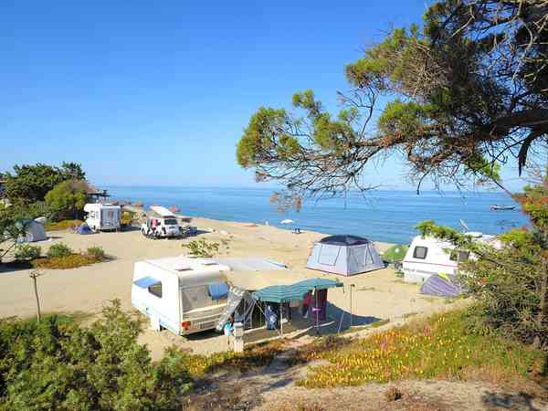 Beach on the campsite Beach on the campsite