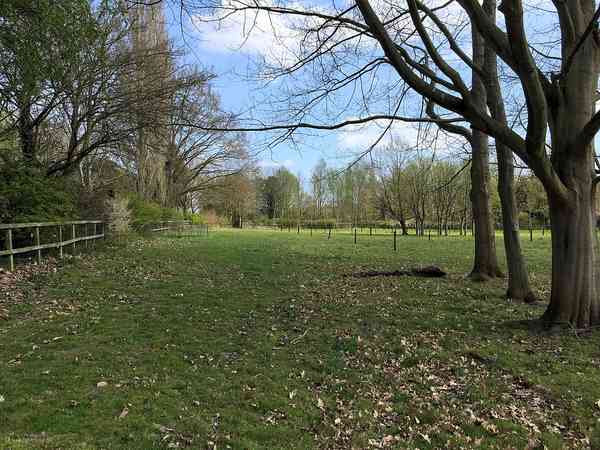 Emplacement pour tente ou pour caravane pliante sur herbe sans électricité