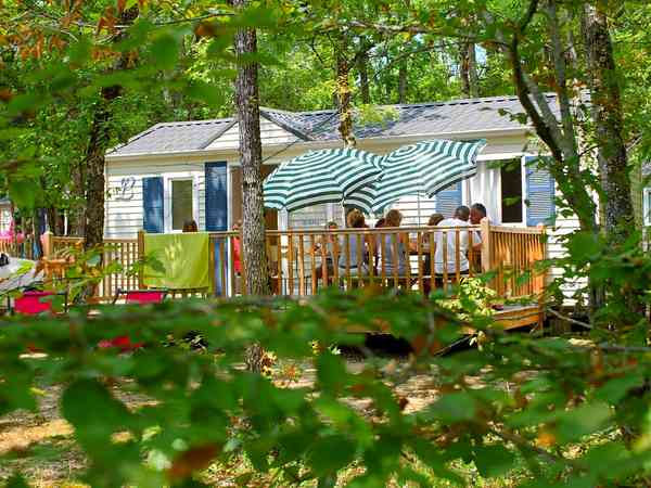 Lounge stationær campingvogn 2 soveværelser