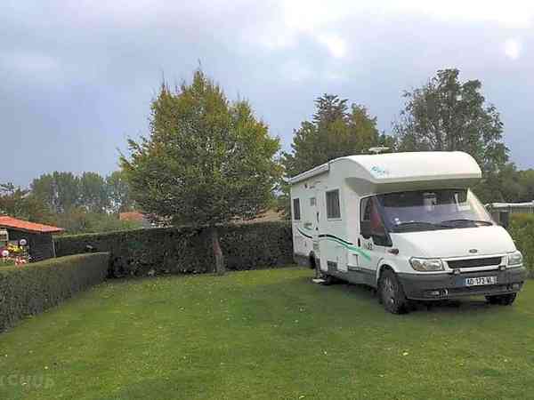 Electric optional hardstanding and grass pitch