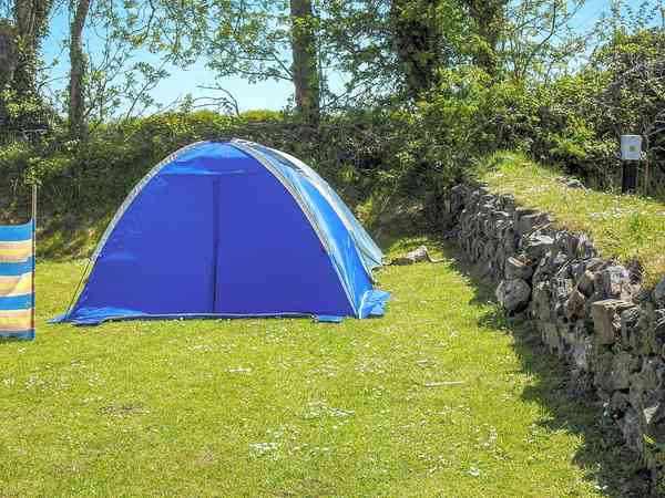 Non-electric grass tent or trailer tent pitch (2 adults and 2 children)