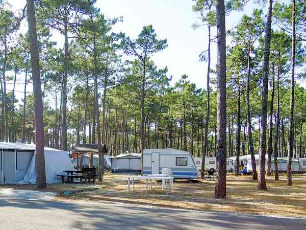 Electric optional gravel tent or trailer tent pitch