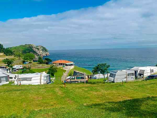 Electric optional grass trailer tent or touring caravan pitch