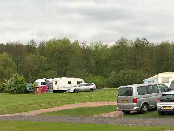 Electric grass and gravel touring pitch