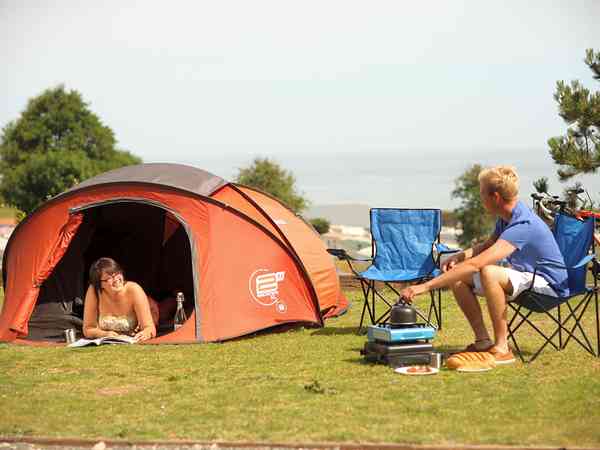 Tent pitches with lovely views Tent pitches with lovely views