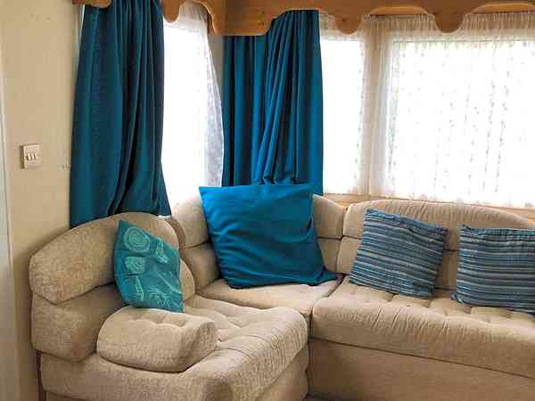 Interior of the caravan Interior of the caravan