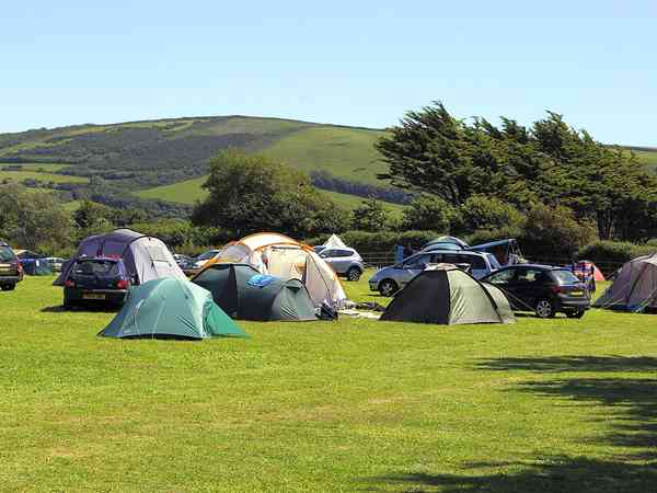 Non-electric grass tent or campervan pitch