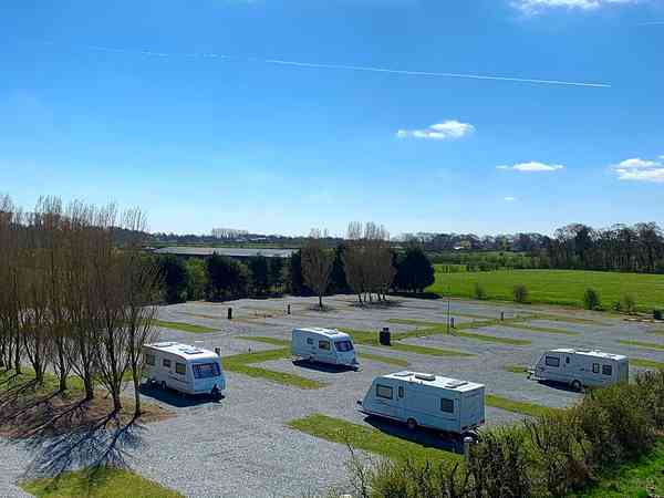 FHU gravel and cement/asphalt travel trailer site