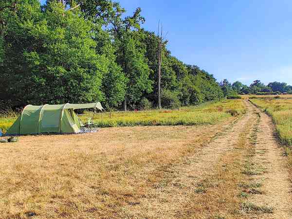 Non-electric grass tent pitch (large)