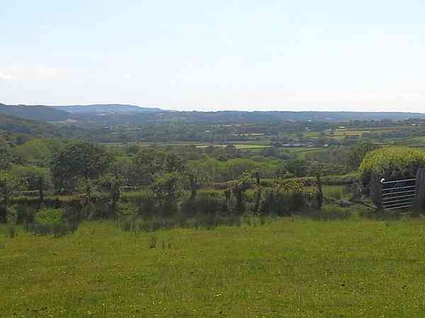 A look down the valley towards the National Botanic Garden of Wales A look down the valley towards the National Botanic Garden of Wales