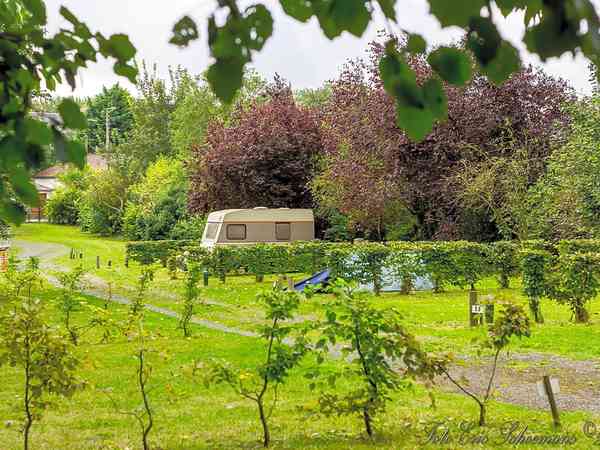 Electric hardstanding and grass motorhome pitch
