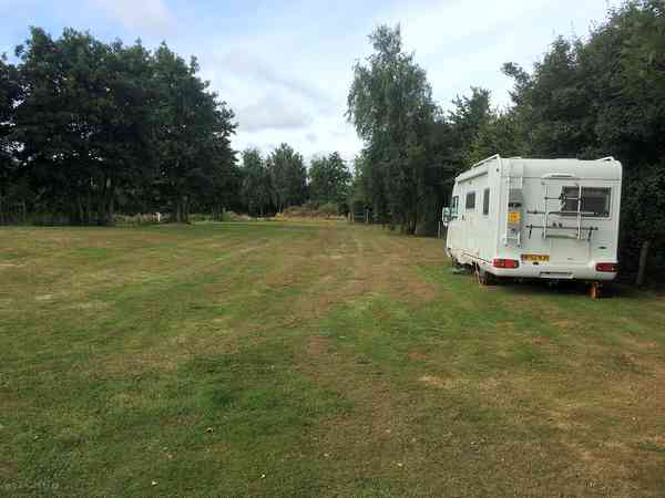 Powered grass campervan site (lake view)