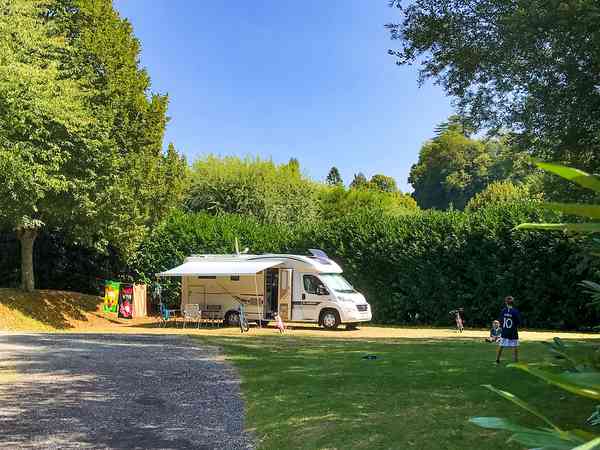 Power optional cement/asphalt and grass RV site
