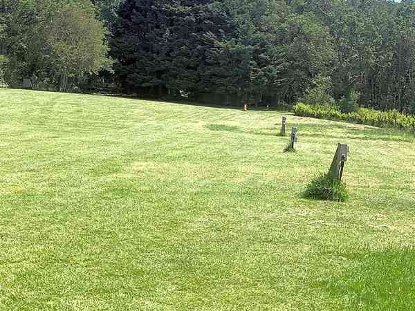 Electric grass tent or trailer tent pitch