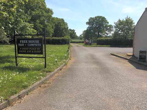 Campsite entrance Campsite entrance