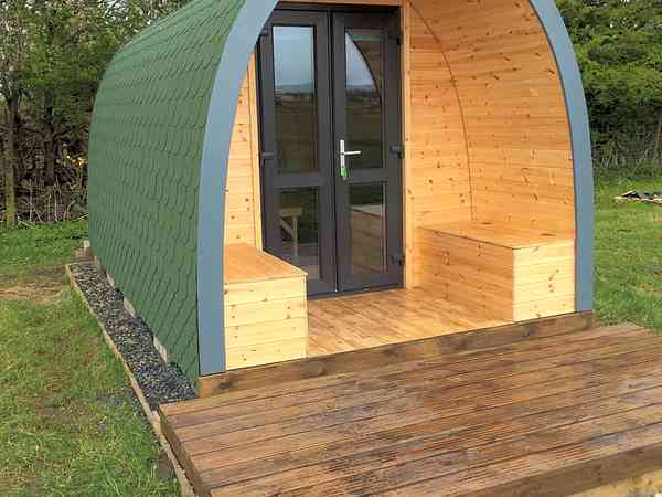 The pod offers a cosy alternative to sleeping under canvas The pod offers a cosy alternative to sleeping under canvas