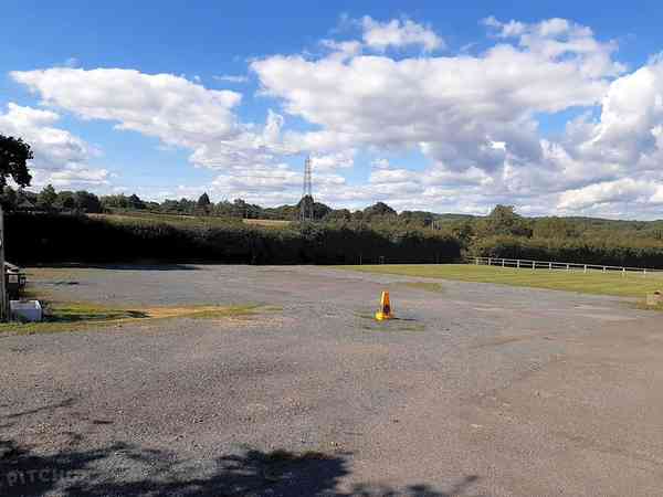 Winter electric hardstanding touring pitch