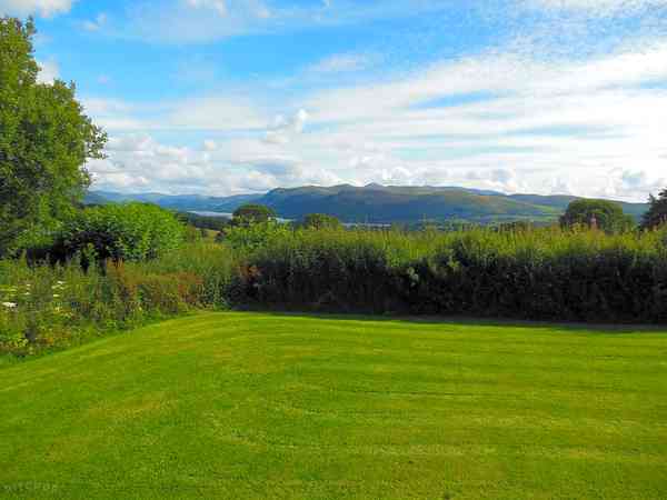 Grass pitches with lake views Grass pitches with lake views