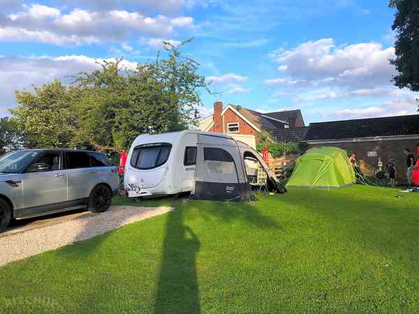Electric grass touring pitch