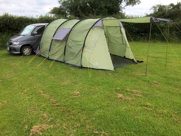 Non-electric grass tent or motorhome pitch (sea view)