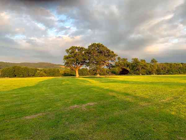 Non-electric grass and earth touring pitch